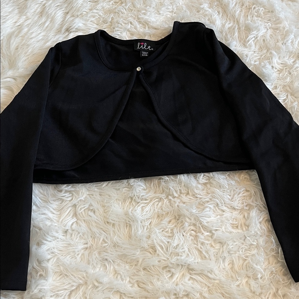 Lilt Black Buttoned Cardigan